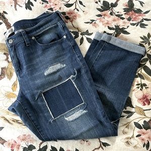 Madewell Slim Boy Jean with patchwork